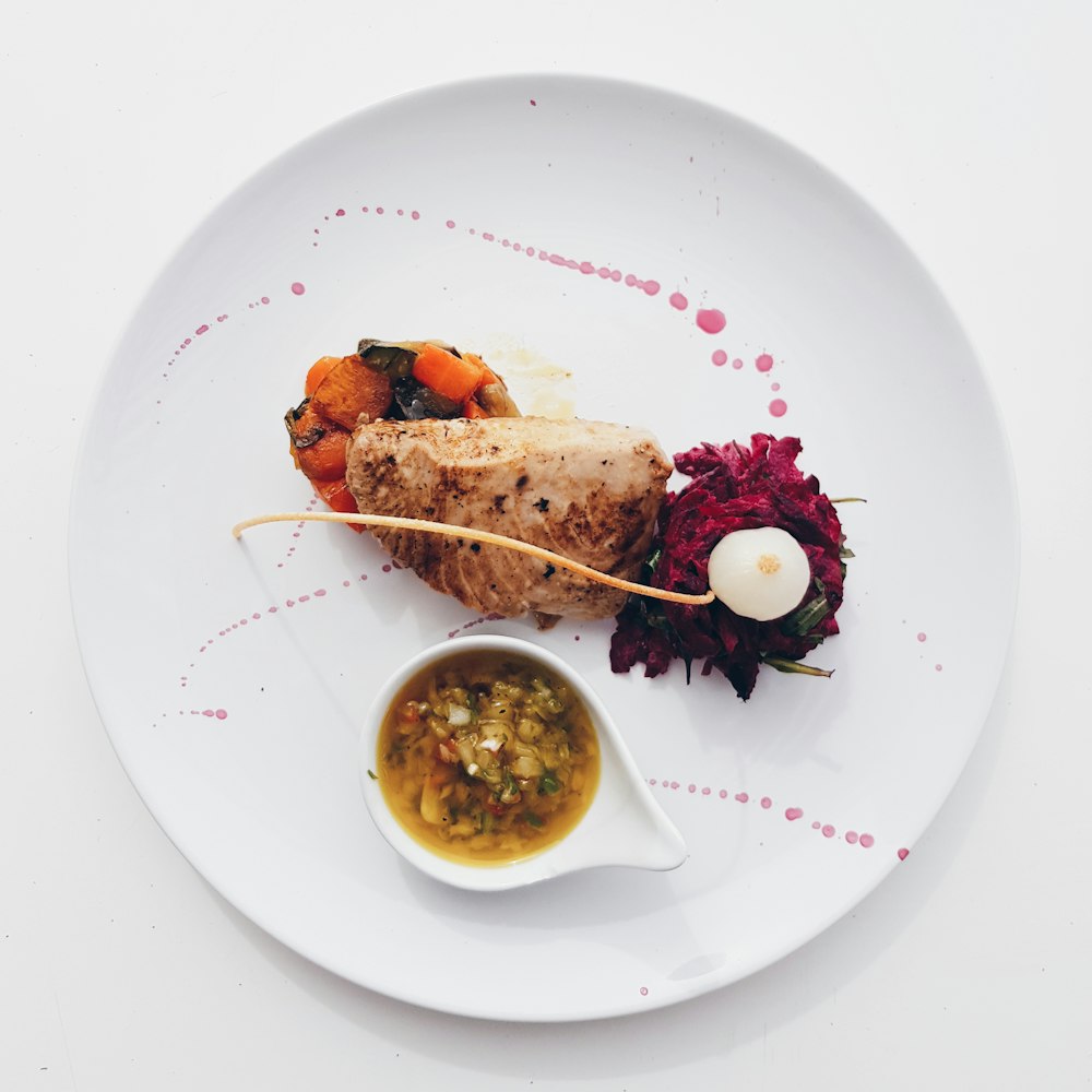 Assiette dressée